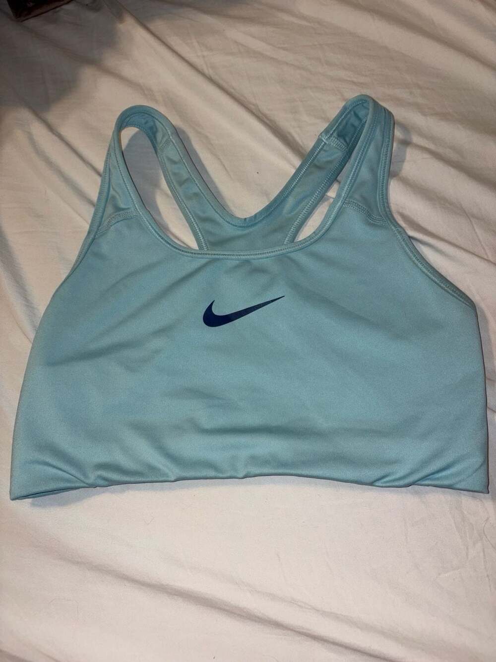 Nike Pro Dri-FIT Racerback Sports Bra Light Blue Size M